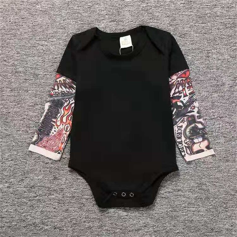 Baby Tattoo Onesie Cotton Bodysuit